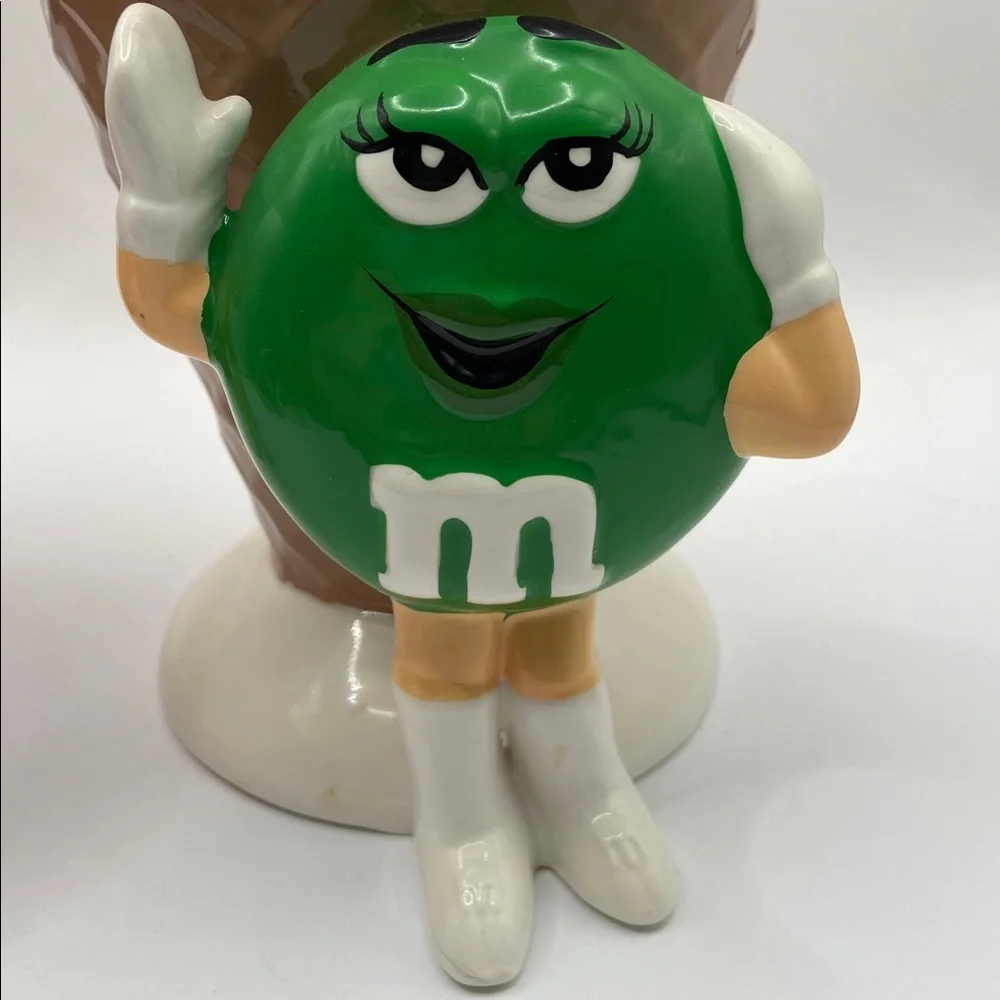 Galerie M&M’s Ceramic Waffle Cone Ice Cream Cup Red & Green Set of 2